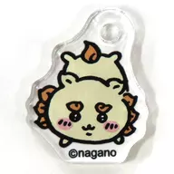 Shisa "Watashi Tsukkomi Kuma x Chii Kawa something small and cute. Nagano Market Acrylic Key Holder in Capsule" Limited to Nagano Market Stores