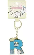 Little Kawa & Hachiware & Usagi (R) alphabet key holder "Little Kawa"