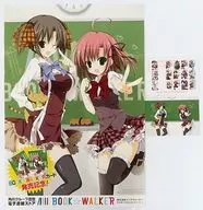 Sakurano Kurimu & Kyoko Todayama special card mount & original B3 poster "Student Council's Discretion / Ebiten" BOOK ☆ WALKER card buyer limited campaign winner