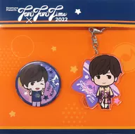 Hiroshi Kamiya acrylic key holder & metal badge set "Kiramune Presents Fan×Fun Time 2022" limited to Kiramune Star Club members only