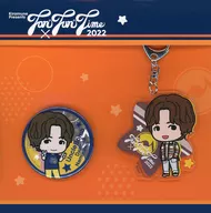 Daisuke Namikawa (Uncle Bomb) acrylic key holder & metal badge set "Kiramune Presents Fan×Fun Time 2022" Kiramune Star Club members only