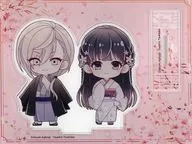 "My Happy Marriage ×PRINCESS CAFE Acrylic Stand" by 清霞 KUDO (Japanese clothes) & Misyo 斎森 (pink)