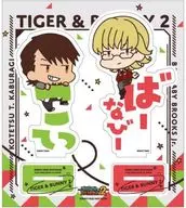 "TIGER & BUNNY2" Acrylic Stand for A. Kotetsu T. Kaburagi & Barnaby Brooks Jr. Omae-Pitanko