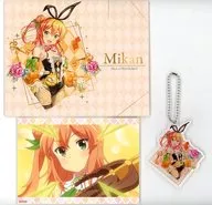 Mikan Hinatsuki Acrylic Key Holder + Bromide Set "DMM Scratch! Machikado Mazoku 2-chome" C-4 Prize