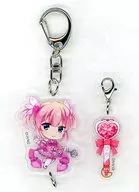 Fresh Peach & Stick Acrylic Charm Set "DMM Scratch! Machikado Mazoku 2-chome" D-3 Prize