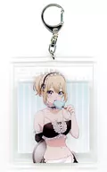 Illustrated Swimwear Made Ver. BIG Acrylic Key Holder "common cuckoo's Fiancee" by Yuki Unno