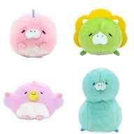 4-Type Set "Art ユニブ Technicolor Fupon. Fluffy Plush toy"