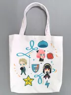 Four Jar Family (Allover Pattern) Premium Applique Tote Bag "SPY×FAMILY"