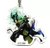 Dark Rayner "Gekihen Macross Δ Sekai LIVE! Yami _ Q _ ray× Village Vanguard Trading Acrylic Key Holder"