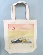 Tote Bag with Commemorative Poster Design "The 3rd limited goods commemorating the 150th anniversary of the inauguration of the railway jointly planned by 6 Japan Railways Group Ekinaka Retail Companies"