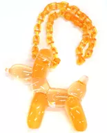 Orange "Balloon Dog Jewel Ice Charm"