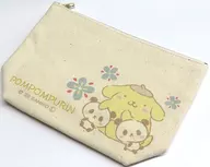 Twin Panda x Pom-Pom-Pom Pudding Pouch "Twin Panda x Sanrio Character Connectors" NewDays Limited