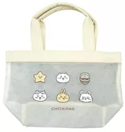 Collection (White) Mesh Tote Bag "Chi-kawa, something small and cute"