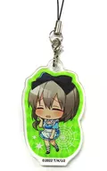 Uzaki Tsuki (Mini Character Illustration) Acrylic Strap "KUJI Hikido Uzaki-chan Wants to Hang Out! ω Halloween KUJI ~ If you don't give me snacks, I will play tricks! ~" C-6 Prize