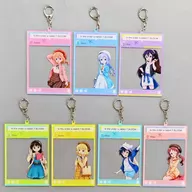 7-type set "Is the Order a Rabbit? BLOOM TOKYO STATION Gochisa Wagon 2022 Blind SNS Acrylic Key Holder "