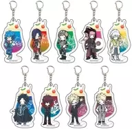All 9 types set "DRAMAtical Murder Acrylic Key Holder 01. Retro Art"