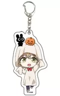 蒔田陽丸(おばけデザイン) 「バーチャルYouTuber ひま食堂 アクリルキーホルダー 01.ハロウィンver. ミニキャラ」