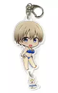 Uzaki Flower (Puchichoko / Swimsuit) Acrylic Key Holder "DMM Scratch! Uzaki-chan Wants to Hang Out! ω" C-7 Prize