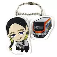 Ran Haitani (Yurakucho Line) "Tokyo Revengers × Tokyo Metro ・ Osaka Metro Azumazaka リベンジャーズ POP SHOP Trading Acrylic Key Holder Tokyo Metro Ver."