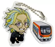 Gentian Haitani (Fukutoshin Line) "Tokyo Revengers × Tokyo Metro ・ Osaka Metro Azumazaka リベンジャーズ POP SHOP Trading Acrylic Key Holder Tokyo Metro Ver."