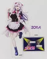 Zoya Acrylic Stand C-5 Prize for "DMM Scratch! Akihabara War of the Underworld Buhi! Tontomen Great Thanksgiving Festival"