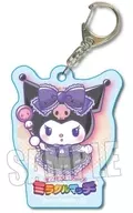 Kuromi "Sanrio Character Kuth Trading Acrylic Key Holder Miracle Match"