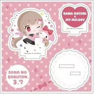 04. Design of Sana Natori × My Melody (drawing) acrylic stand plate "Sana Natori × Sanrio Character Connectors"