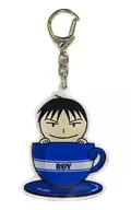 Roy Mustang "Fullmetal Alchemist 20th Anniversary x Square Enix Café Trading Acrylic Key Holder CAFE"