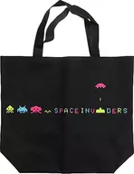 Space Invader Motif (Aligned) Eco Bag (Black) Taito Station Limited