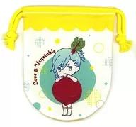 美風藍 丸型フルカラー巾着 FRUIT＆VEGETABLE ちびキャラVer. 「うたの☆プリンスさまっ♪」