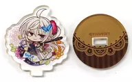 Meigetsu 栞那 (flower background) "Cafe Stella and Shinigami no Butterfly Mini Acrylic Character Stand Collection" C101 goods