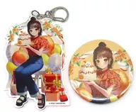 Akari Kito metal badge & Acrylic Key Holder Set "Akari Kito Birthday & Debut Anniversary Event 『 smiley anniversary vol. 2 』"
