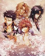Gathering (4 persons / Sakura) Canvas Art (F3 size) "Saiyuki Original Art Exhibition ~ 20th anniversary of series ~"