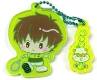 Oshitari 謙也 & Korokoro Kuririn "Shin Tennis-no Oji-sama × Sanrio Character Drivers -SERVICE PLAY! - Collection Acrylic Key Holder A"