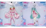 Big Clear Key Chain "Sakura Miku" 2023 "Hatsune Miku Series" with 2 Types Set Stand