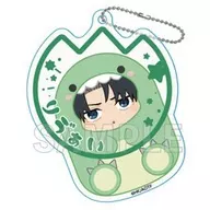 Capitão Levi (mascote ver.) Gyohkore, o porta-chaves acrílico "Shingeki no Kyojin"