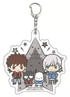 Subaru & Thomas & Badtz-Maru & ポチャッコ "TIGER & BUNNY 2 × Sanrio Character Cotters Acrílico key holder 01. Mini Character Illustration"
