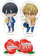 Saijo Takato & Higashitani Junta (compras) Acrílico Mini Stand "Teatro : Intimidado pelo Homem Número Um que quer ser abraçado. Versão espanhola : ×SMILE BASE CAFE"