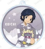 Kimura Kiichi B "DIGIMON FRONTIER Drawing New Pajamas We All Stay Together ver. Trading Acrylic Key Holder"