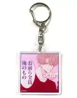 H. Tamon FUKUHARA (You all belong to me) Meisscene Acrylic Key Holder "漫福 GACHA Tamon KUN, WHICH ONE ARE YOU NOW?" D Prize