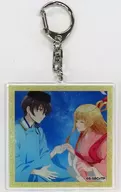 Fujinomiya Amane & Shiina Matu (Tanabata) acrylic key holder "KUJI Mate : The angel next door made me a bad person" D-3 Prize