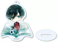 Rin Itoshi "Blue Rock Character de Art Marutto Stand Key Holder 01 Series 1"