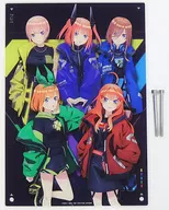 Nakano Sisters Limited Acrylic Panel "CAN! Badge KUJI with Movie The Quintessential Quintuplets" Last Prize