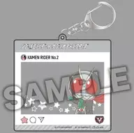 Kamen Rider No. 2 B : "Shin Kamen Rider × Sanrio Character Connector's Trading SNS style acrylic key holder"