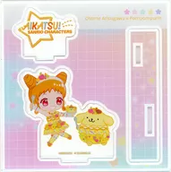 04. Arisugawa Otome x Pom Pom Purin (Mini Character Illustration) Acrylic Stand Plate "Aikatsu!! x Sanrio Character Connectors"