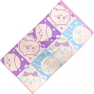 Gathering (Split Top / Blue / Purple) Bath Towel "Little Kawa something small and cute × Shimamura"