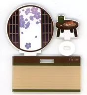 Cherry trees at evening Suiki Acrylic Stage Japanese-style room "Character Fuku KUJI ONLINE apicolle #Watashi no Susuki ga Ichiban Wabana" E-6 Prize