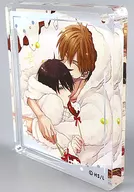 Junta Higashiya & Takato Saijo (hug) "Dakaretai Otoko 1-i ni Odosarete Imasu. ×DECOTTO by animatecafe CoLotta Trading Acrylic Plate Key Holder"