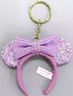 Minnie Mouse (Purple band for hair) Key Holder "Disney" Tokyo Disney Resort limited