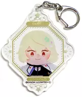 Higekiri Acrylic Key Holder "DMM Scratch! × Sanrio Anime Store Online KUJI Wangpac! Sword Ranmai ~ Plush toy ~ Daini" D-7 Prize